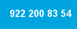 922 200 83 54 922 200 83 54